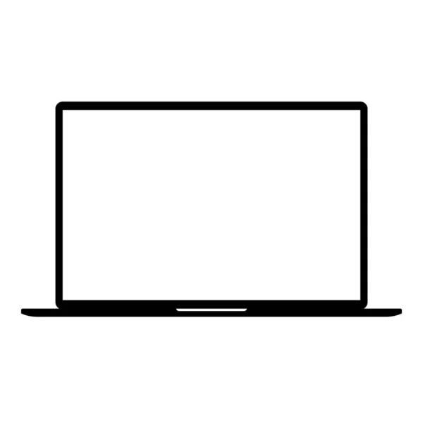 Realistisch Donkergrijs Notitieboek Met Transparant Scherm Geïsoleerd Inch Laptop Open — Stockvector