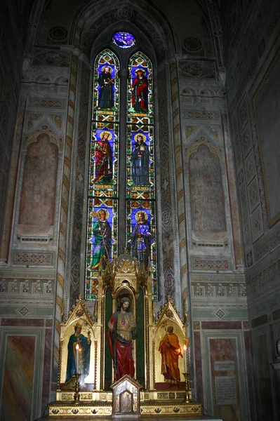 Jésus Dans Autel Intérieur Église Florence Italie — Photo