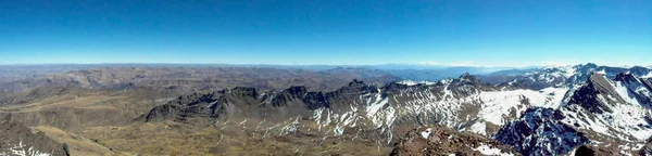Pemandangan Panorama Yang Indah Dari Atas Puncak Tunari Bolivia — Stok Foto