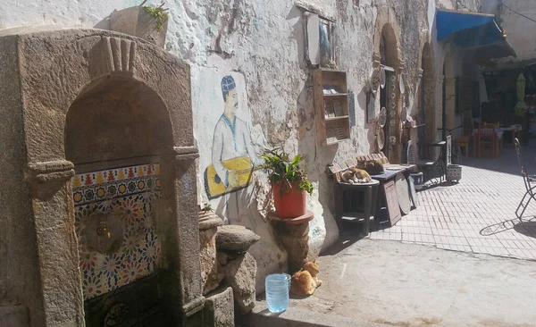 Detail Fountain Medina Essaouira Morocco Summer Day — Stock Photo, Image