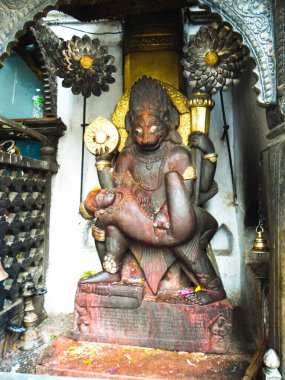 Hondu tanrısı Narasimha Vishnu 'nun dördüncü avatarı, Kathmandu, Nepal