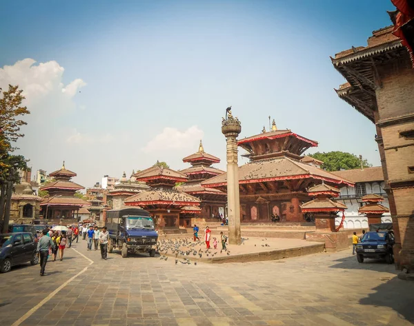 Piazza Darbar Una Giornata Sole Kathmandu — Foto Stock