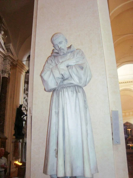 Saint Francis Statue Florence Italy — Stock Photo, Image