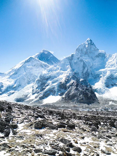 Herrlicher Blick Auf Den Mount Everest Vom Gipfel Des Kalla — Stockfoto