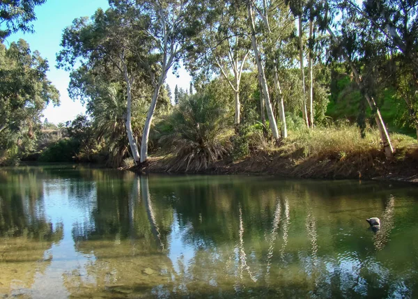 Amazing View Jordan River Israel Very Sacred Place — Stock Photo, Image