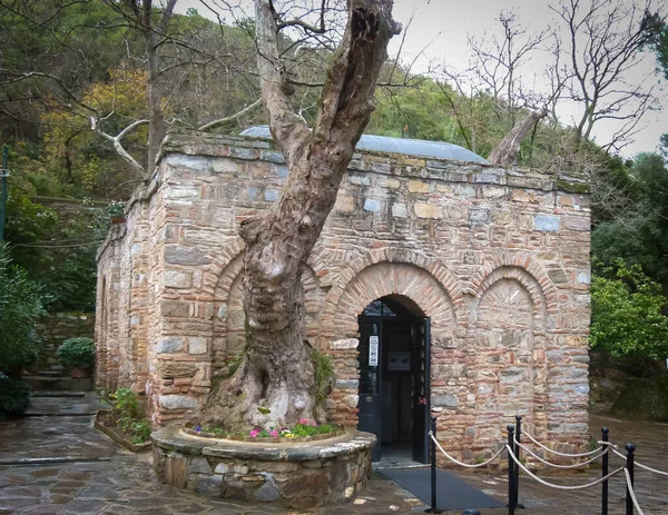 Efes Türkiye Deki Kutsal Meryem Eski Taş Evi Stok Resim