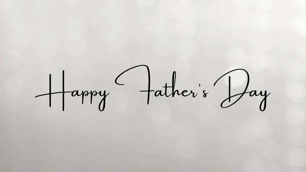 Grußkarte Zum Vatertag Schwarz Weiße Farben Mit Dem Text Happy — Stockfoto