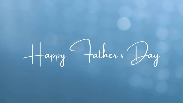 Greeting Card Father Day Light Blue Background Text Happy Father — Stock Photo, Image