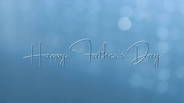 Grußkarte Zum Vatertag Hellblauer Hintergrund Mit Dem Text Happy Father — Stockfoto