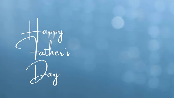 Greeting Card Father Day Light Blue Background Text Happy Father — Stock Photo, Image