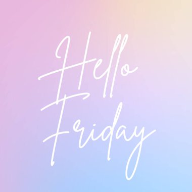 Cuma günkü mesajla ilham verici bir alıntı. Mesaj ya da kart. İlham kavramı. Pozitif ifade. Haftasonuyla ilgili poster, kart ve afiş tasarımı.