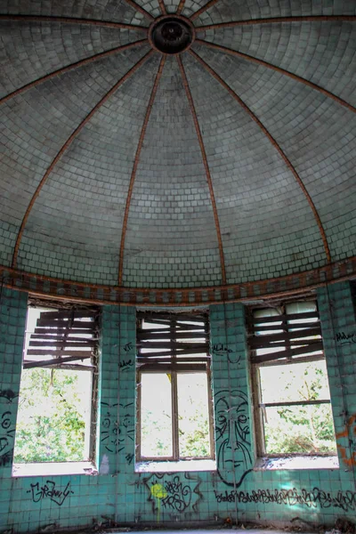 Ruinas Beelitz Heilsttten Lugar Perdido Berlín Brandenburgo — Foto de Stock