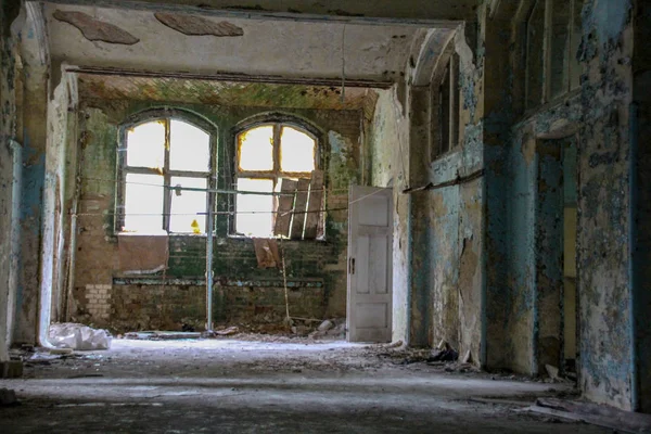 Ruinerna Beelitz Heilsttten Förlorade Placera Berlin Brandenburg — Stockfoto