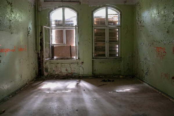 Ruinas Beelitz Heilsttten Lugar Perdido Berlín Brandenburgo — Foto de Stock