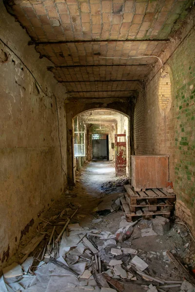 Ruinas Beelitz Heilsttten Lugar Perdido Berlín Brandenburgo —  Fotos de Stock