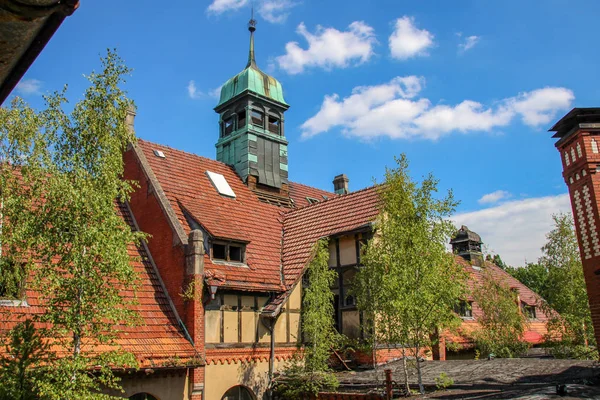 Ruiny Beelitz Heilsttten Stracił Miejsce Berlin Brandenburg — Zdjęcie stockowe