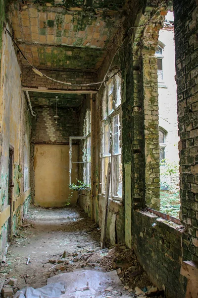 Ruínas Beelitz Heilsttten Lugar Perdido Berlim Brandeburgo — Fotografia de Stock