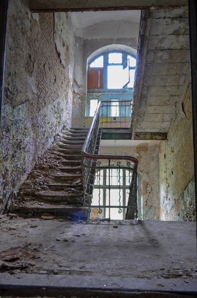 Ruinas Beelitz Heilsttten Lugar Perdido Berlín Brandenburgo — Foto de Stock