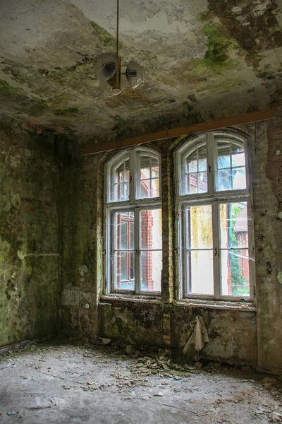 Ruinas Beelitz Heilsttten Lugar Perdido Berlín Brandenburgo —  Fotos de Stock