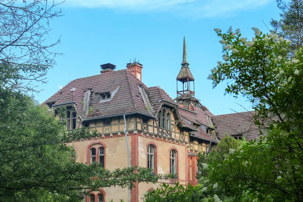 Ruinas Beelitz Heilsttten Lugar Perdido Berlín Brandenburgo — Foto de Stock