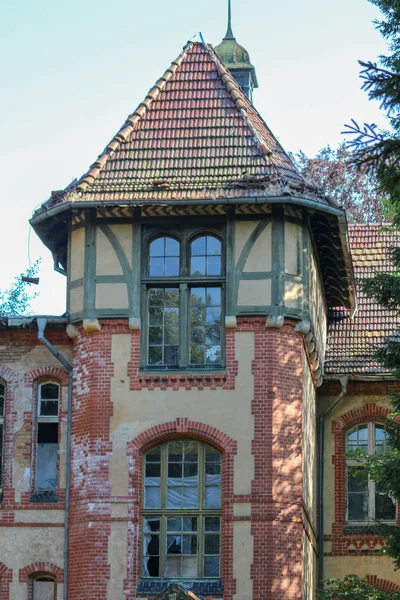 Ruiny Beelitz Heilsttten Stracił Miejsce Berlin Brandenburg — Zdjęcie stockowe