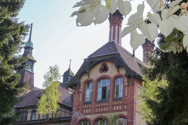 Ruínas Beelitz Heilsttten Lugar Perdido Berlim Brandeburgo — Fotografia de Stock