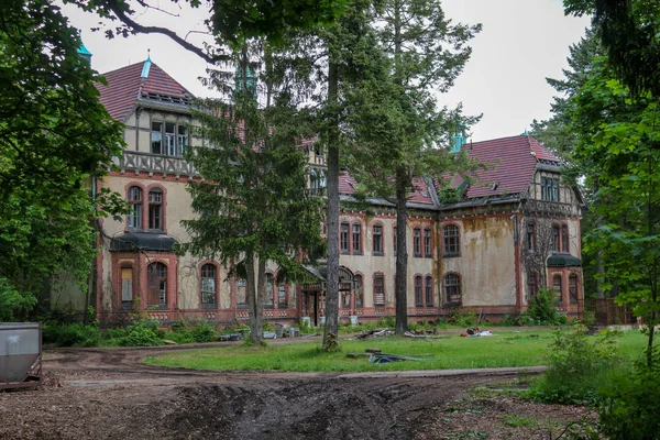 Ruínas Beelitz Heilsttten Lugar Perdido Berlim Brandeburgo — Fotografia de Stock