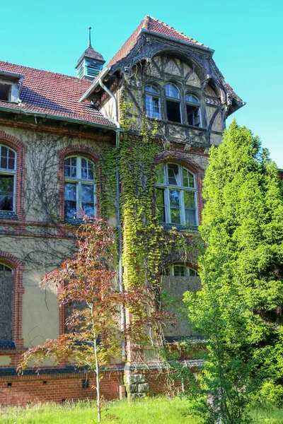 Ruinas Beelitz Heilsttten Lugar Perdido Berlín Brandenburgo — Foto de Stock