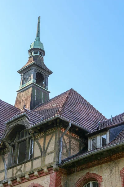 Ruinas Beelitz Heilsttten Lugar Perdido Berlín Brandenburgo — Foto de Stock