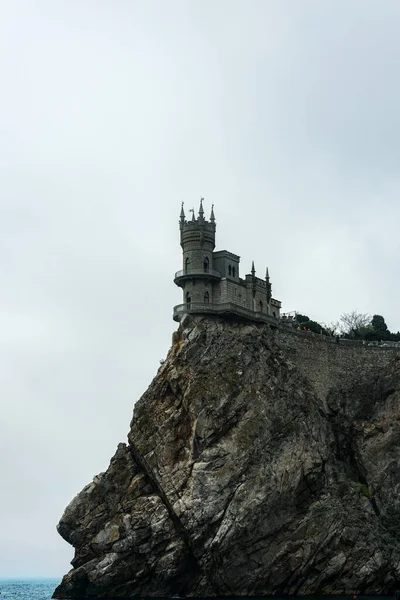 Historyczny Architektoniczny Memorial Poludniowego Brzegu Crimea Swallow Gniazdo Zamek Znajduje — Zdjęcie stockowe