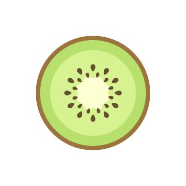 Kivi dilimi basit vektör illüstrasyon tasarımı