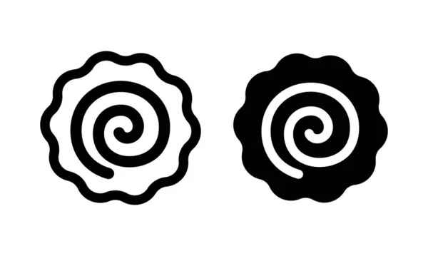Narutomaki Icon Simple Vector Illustration Set — Stock Vector