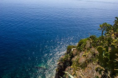 Güneşli bir günde Akdeniz manzarası, Cinque Terre