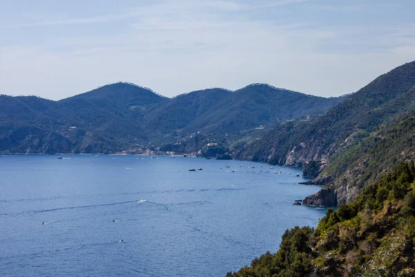 Vista Trilha Caminhada Corniglia Vernazza Cinque Terre — Fotografia de Stock