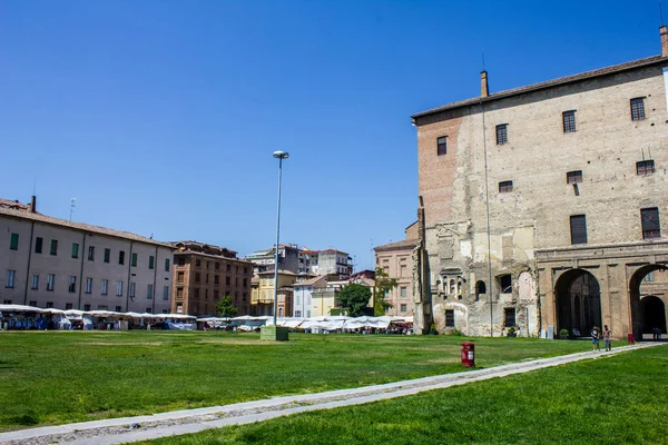 Parma Italië Juli 2017 Zicht Het Palazzo Della Pilotta Een — Stockfoto