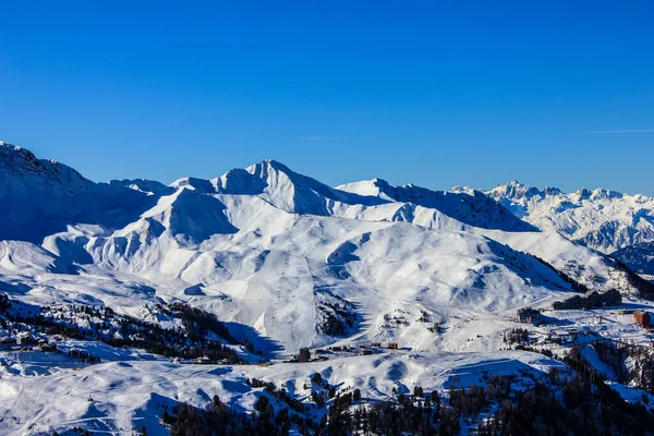 Vue Domaine Skiable Plagne France — Photo