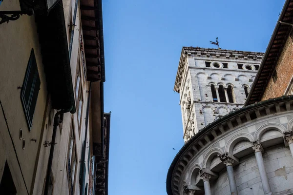 Vista Cidade Velha Lucca Itália — Fotografia de Stock