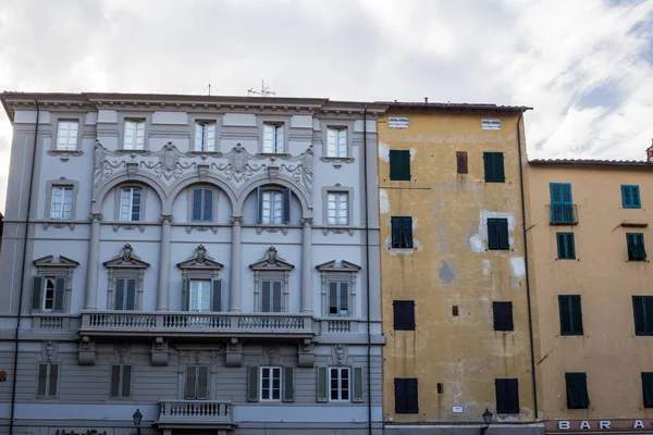 Лукка Италия Июля 2017 Вид Традиционные Старинные Здания Старом Городе — стоковое фото