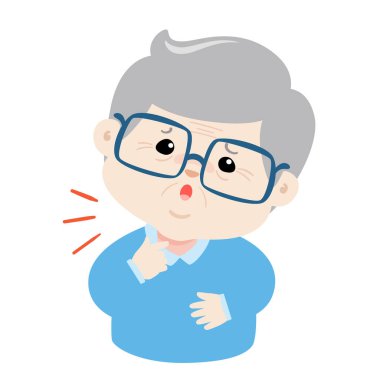 Büyükbaba boğaz boğaz gribi hastalık vektör çünkü.