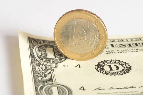 Moneta Banconota Dollaro — Foto Stock