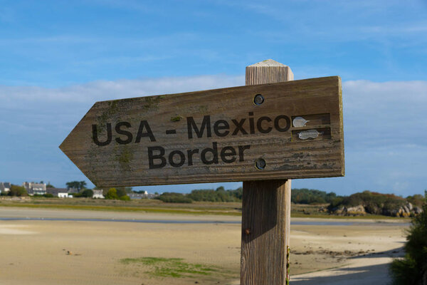Border between USA and Mexico
