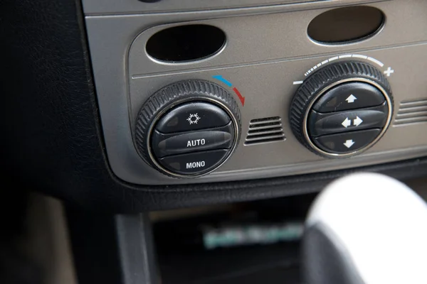 Interior Carro Interruptor Para Condicionado — Fotografia de Stock