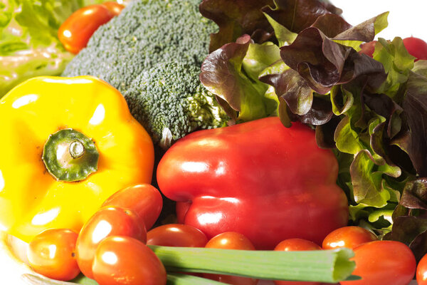 Много разных овощей для диеты
