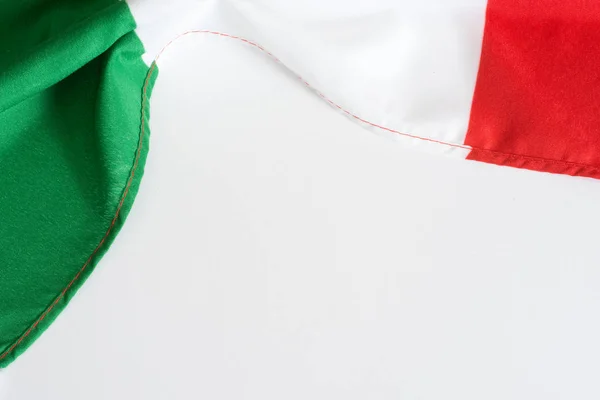 Bandiera Nazionale Italiana Sfondo Bianco — Foto Stock