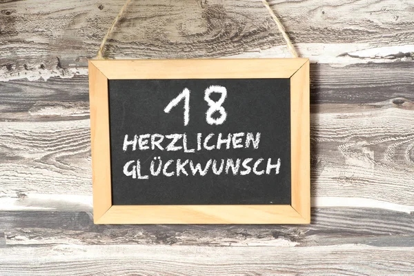 Eine Tafel Mit Der Frohen Botschaft Zum Geburtstag — Stockfoto