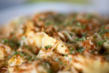 Tabak lezzetli yiyecek