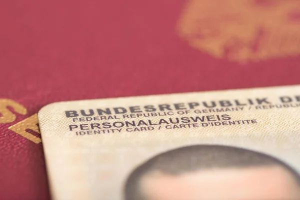 Documento Identidad Alemán Pasaporte — Foto de Stock
