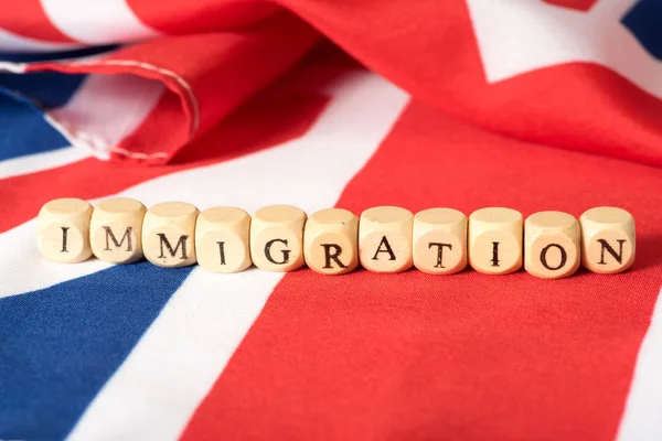 Прапор Великої Британії Імміграції — стокове фото