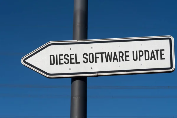 Nota Sobre Actualización Software Diesel — Foto de Stock