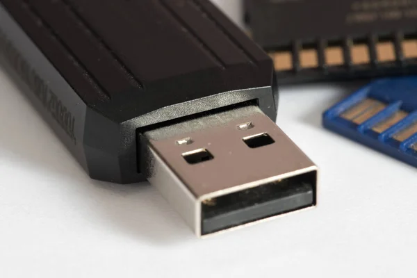 A memory card and a USB stick